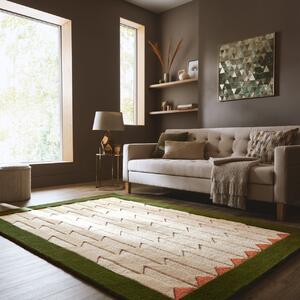 Covor Apex Border Wool Verde 120x170 cm