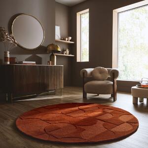 Covor rotund Gigi Teracota 160x160 cm