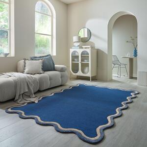 Covor Rivo Wool Bleumarin 120x170 cm