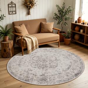 Covor Rotund INKA V1 Bej 160x160 cm