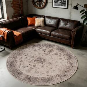 Covor Rotund INKA V3 Bej 160x160 cm
