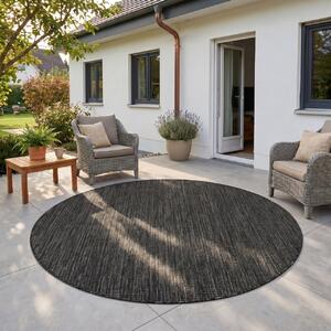 Covor Rotund MIRA V1 Negru 80x80 cm