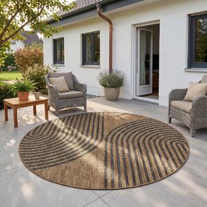Covor Rotund MIRA V4 Negru 80x80 cm