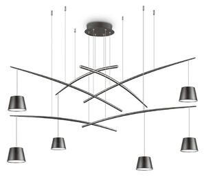 Φωτιστικό Οροφής Fish 196992 160x58/253cm LED 37W 3000K Black Ideal Lux