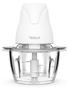 Πολυκόπτης Tesla FC302W, 400W, Γυάλινο δοχείο, 1lt, 4 Λεπίδες από ανοξείδωτο ατσάλι, Λευκό χρώμα