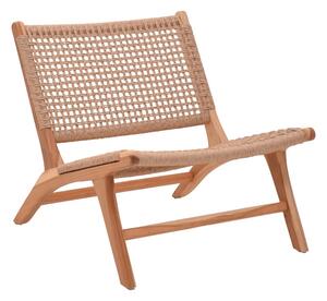 Πολυθρόνα Κήπου Beatrice Boho Pako World Φυσικό 65x78x68 cm
