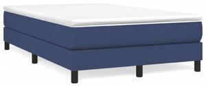 VidaXL Κρεβάτι Boxspring με Στρώμα Μπλε 120x190 εκ. Υφασμάτινο