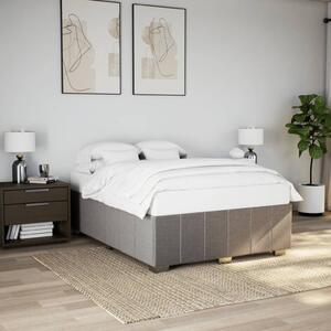 VidaXL Σκελετός Κρεβατιού Χωρίς Στρώμα Taupe 140x200 εκ. Υφασμάτινο