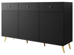 Μπουφές Temerra 3D 162717339 150x42x92cm Black-Gold