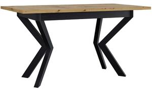 Τραπέζι Επεκτεινόμενο Ikonic II 162704499 140/180x80x79cm Natural-Black