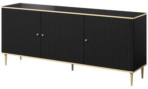 Μπουφές Glamour 162409819 180x40x76cm Black-Gold