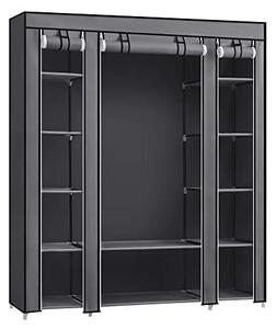 Πτυσσόμενη Ντουλάπα, Songmics, 150 x 45 x 175, LSF003I02, Γκρι