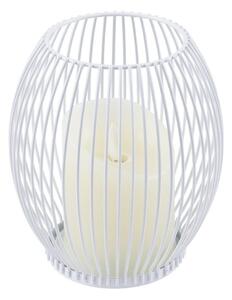 Φανάρι Με Κερί Led Candle 76490 Φ14x16cm Dimmable 2700K White GloboStar