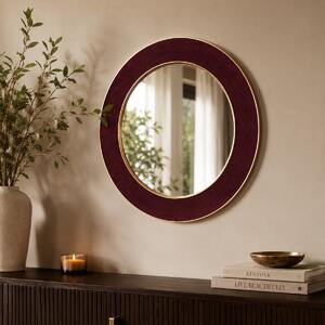 Διακοσμητικος Καθρέφτης Τοίχου (Φ60) K-M Burgundy FL2800530