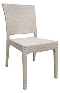 Καρέκλα Κήπου Cappuccino Rattan 47x55x87cm