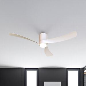 Mantra Iluminación Ανεμιστήρας οροφής με LED NEMO II L, λευκός, DC, αθόρυβος, CCT, 132 cm, ρυθμιζόμενος, Λευκό, Σαλόνι / τραπεζαρία, Μέταλλο, σύγχρονο