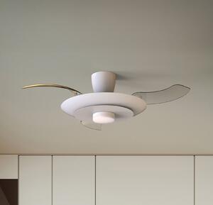 Mantra Iluminación Ανεμιστήρας οροφής με LED Kyoto, λευκός, DC, αθόρυβος, CCT, 106 cm, ρυθμιζόμενος, Λευκό, Σαλόνι / τραπεζαρία, Μέταλλο, σύγχρονο