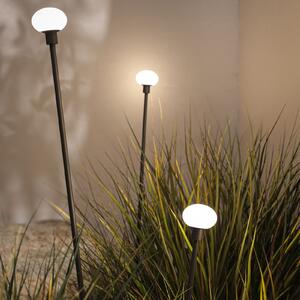 Karman LED λάμπα με πασσάλους MINUIT, ύψος 105 cm, μαύρο, IP65, Μαύρο, Αλουμίνιο, σχεδιασμός
