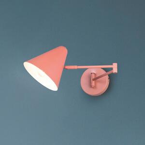 Trio Lighting Φωτιστικό τοίχου Cosima, βερίκοκο, προεξοχή 54 cm, μέταλλο, Πορτοκαλί, Σαλόνι / τραπεζαρία, Μέταλλο, σύγχρονο