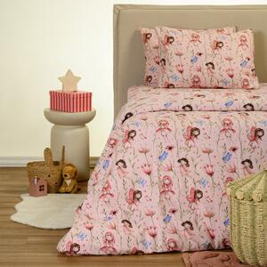 Φανελένια Παπλωματοθήκη Μονή (165x245) Melinen Naida Pink Winter Line