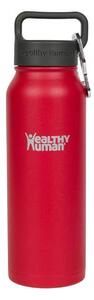 Μπουκάλι Θερμός Stein Healthy Human με χωρητικότητα 621ml και διατήρηση θερμοκρασίας 12h ζεστό / 24h κρύο - Red Hot