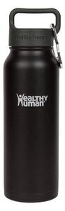 Μπουκάλι Θερμός Stein Healthy Human με χωρητικότητα 621ml και διατήρηση θερμοκρασίας 12h ζεστό / 24h κρύο - Pure Black