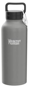 Μπουκάλι Θερμός Stein Healthy Human με χωρητικότητα 621ml και διατήρηση θερμοκρασίας 12h ζεστό / 24h κρύο - Slate Gray