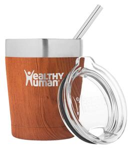 Ποτήρι Θερμός Cruiser Healthy Human με χωρητικότητα 354ml και διατήρηση θερμοκρασίας 12h ζεστό / 24h κρύο - Natural Wood