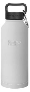 Μπουκάλι Θερμός Stein Healthy Human με χωρητικότητα 950ml και διατήρηση θερμοκρασίας 12h ζεστό / 24h κρύο - Pure White