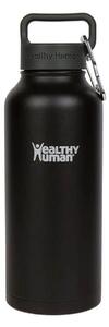 Μπουκάλι Θερμός Stein Healthy Human με χωρητικότητα 950ml και διατήρηση θερμοκρασίας 12h ζεστό / 24h κρύο - Pure Black