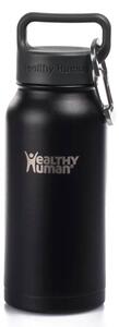 Μπουκάλι Θερμός Stein Healthy Human με χωρητικότητα 473ml και διατήρηση θερμοκρασίας 12h ζεστό / 24h κρύο - Pure Black