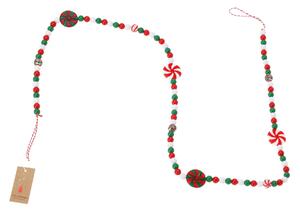 Χριστουγεννιάτικη Γιρλάντα 140εκ. K-M Green - White - Red GR9022630