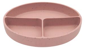 Πιάτο Σιλικόνης Με Χωρίσματα Kikka Boo Blush
