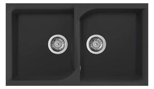 Νεροχύτης κουζίνας EGO 450 Nero 40 ELLECI 86x50cm