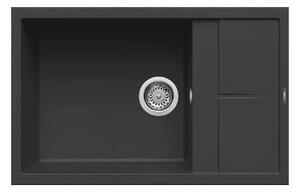 Νεροχύτης κουζίνας UNICO 310 Nero 40 ELLECI 78x50cm