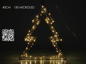 Δέντρο Φωτιζόμενο 150 Micro LED Θερμό Φως 40cm