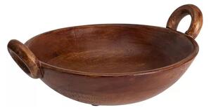 Διακοσμητικό Μπολ (Φ25x10) K-M Wood Dark A55200380