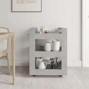 VidaXL Τρόλεϊ Κουζίνας Γκρι Σκυρ. 60x45x80 εκ. από Επεξεργασμένο Ξύλο