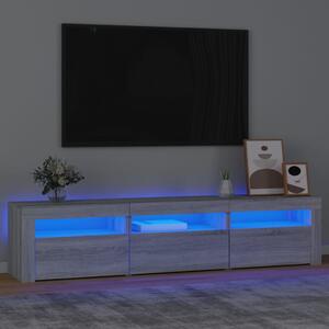 VidaXL Έπιπλο Τηλεόρασης με LED Γκρι Sonoma 180x35x40 εκ