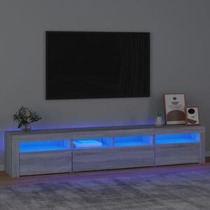 VidaXL Έπιπλο Τηλεόρασης με LED Γκρι Sonoma 210 x 35 x 40 εκ