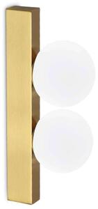 Φωτιστικό Τοίχου - Απλίκα Ping Pong 328287 6x9x18,3cm Led 500lm 6W 3000K Brass Ideal Lux