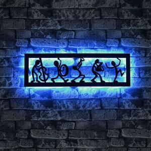 Διακοσμητικό Τοίχου Με Φως Led Music Band 692FRW1158 19x60cm Blue-Black Wallity