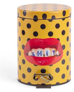 Seletti - Shit Toiletpaper Home Dustbin Ø25xH39,5 Κίτρινο/Μαύρο/Multicolor Seletti