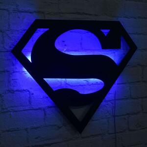 Διακοσμητικό Τοίχου Με Φως Led Superman 395NGR1924 52x40cm Blue-Black Wallity