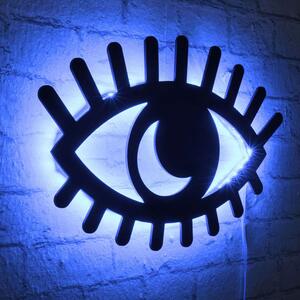 Διακοσμητικό Τοίχου Με Φως Led Evil Eye 395NGR1878 45x30cm Blue-Black Wallity