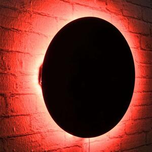 Διακοσμητικό Τοίχου Με Φως Led Circle 395NGR1852 Φ45cm Red-Black Wallity