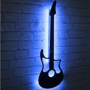 Διακοσμητικό Τοίχου Με Φως Led Guitar 395NGR1883 22x68cm Blue-Black Wallity