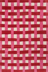 Χαλί Basketweave 144102 Red-Pink Harlequin