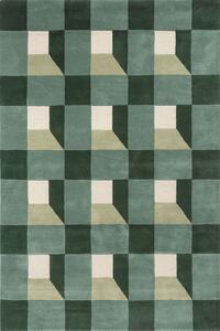 Χαλί Blocks 141907 Green Harlequin