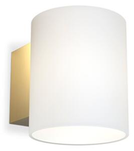 Herstal - Evoke Φωτιστικό Τοίχου IP44 Small Satin Brass/Opal Herstal